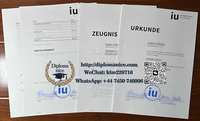 IU国际应用科学大学成绩单-IU Internationale Hochschule Zeugnis