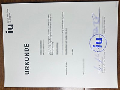 IU国际应用科学大学文凭-IU Internationale Hochschule Urkunde