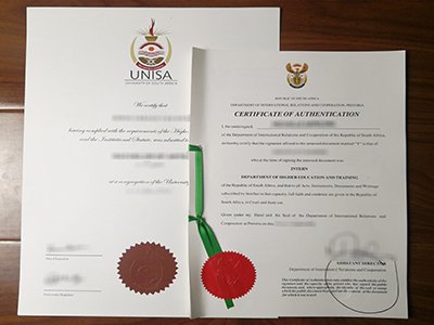 南非大学文凭和验证证书-UNISA Diploma and Authentication1