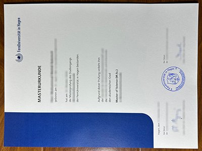 哈根远程大学文凭-FernUniversität in Hagen diploma1