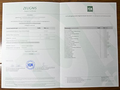 埃森经济管理应用技术大学成绩单-FOM Hochschule transcript1