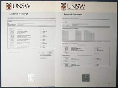 新南威尔士大学成绩单-University of New South Wales transcript1