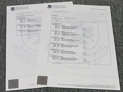 昆士兰大学成绩单-University of Queensland transcript1