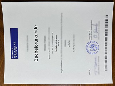杜伊斯堡-埃森大学文凭-Universität Duisburg-Essen diploma1
