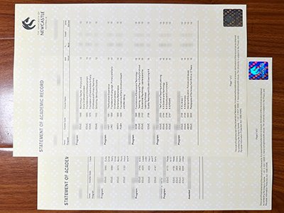 纽卡斯尔大学成绩单-University of Newcastle transcript1