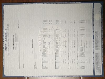 美国埃默里大学成绩单-Emory University transcript