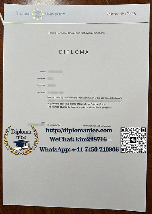 蒂尔堡大学文凭-Tilburg University diploma