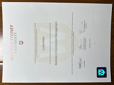 西悉尼大学文凭-Western Sydney University diploma1