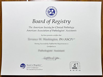 American Society for Clinical Pathology certificate1