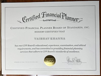 Certified Financial Planner certificate1