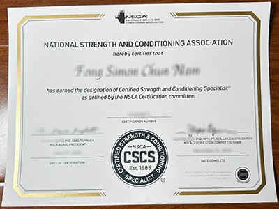 Certified Strength and Conditioning Specialist certificate1
