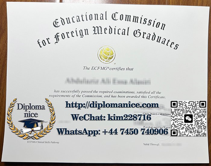 ECFMG certificate