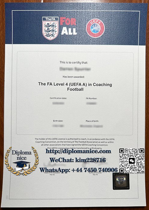 FA Level 4 in Coaching Football diploma