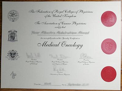 Federation of Royal Colleges of Physicians of the UK certificate1