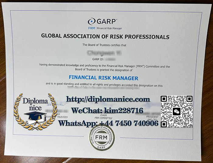 Financial Risk Manager certificate