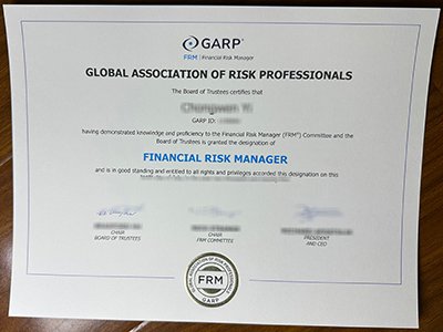 Financial Risk Manager certificate1