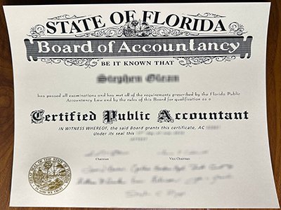 Florida CPA certificate1