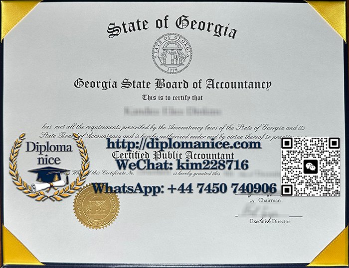 Georgia CPA certificate
