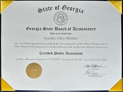Georgia CPA certificate1