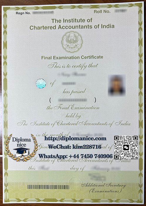 Indian CA certificate
