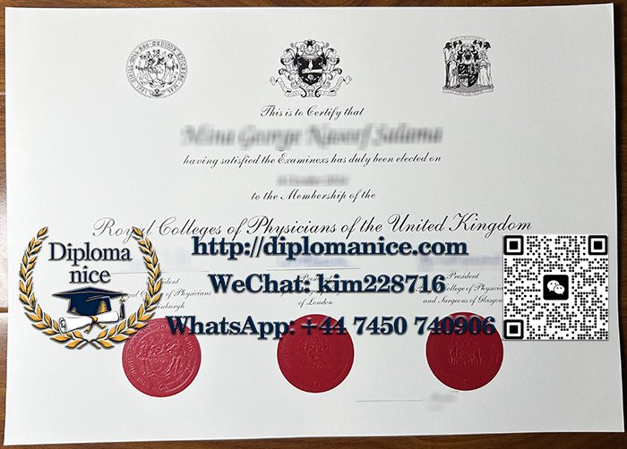 Membership of the Royal Colleges of Physicians of the United Kingdom certificate