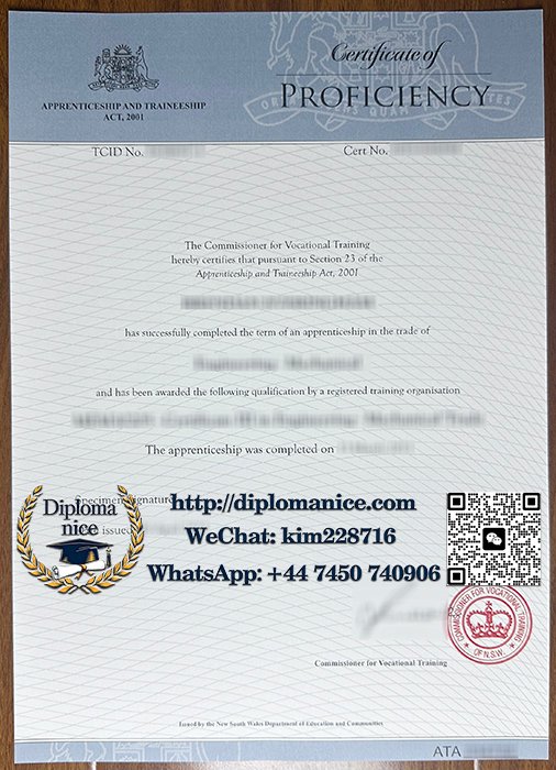 NSW Certificate of Proficiency