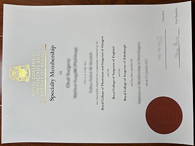 Royal College of Physicians and Surgeons of Glasgow certificate1