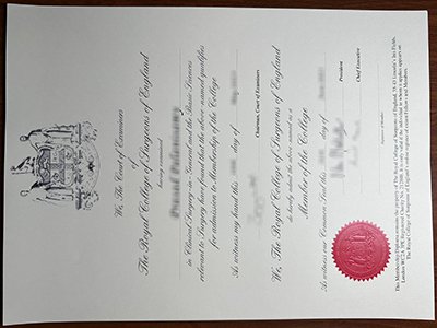 Royal College of Surgeons of England certificate1