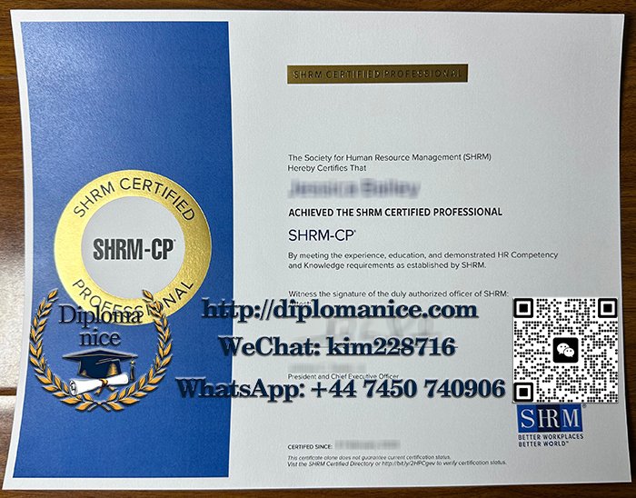 SHRM-CP certificate