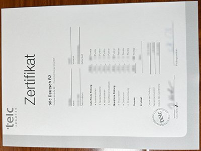 TELC Deutsch B2 certificate1