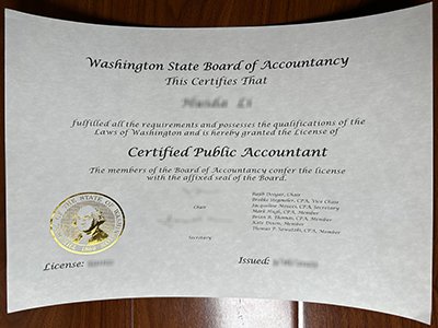 Washington CPA certificate1