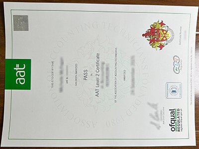 会计技术员协会证书-AAT certificate1