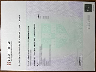 剑桥IGCSE证书-Cambridge IGCSE certificate1