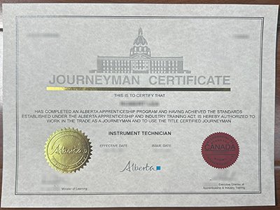 加拿大艾伯塔省熟练工证书-Alberta Journeyman certificate1