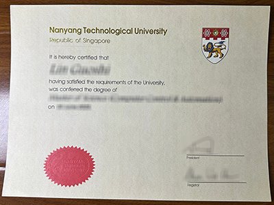 南洋理工大学文凭-Nanyang Technological University diploma1