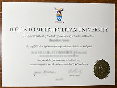 多伦多都市大学文凭-Toronto Metropolitan University diploma1