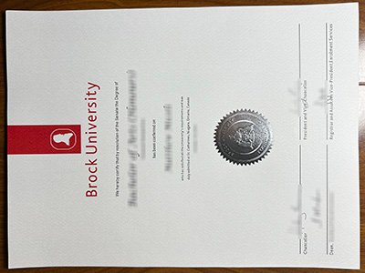 布洛克大学文凭-Brock University diploma1
