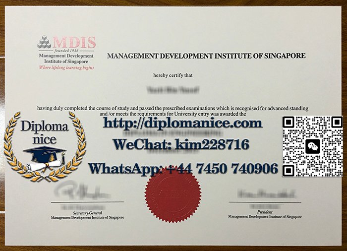 新加坡管理发展学院文凭-Management Development Institute of Singapore diploma