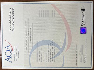 旧版AQA证书-The AQA certificate of old version1
