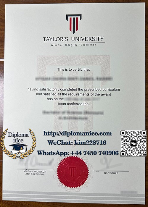 泰莱大学文凭-Taylor’s University diploma