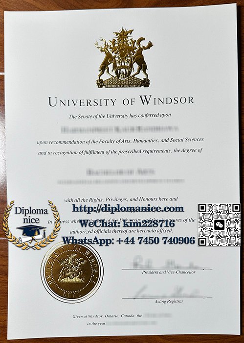 温莎大学文凭-University of Windsor diploma