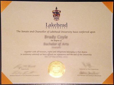 湖首大学文凭-Lakehead University diploma1