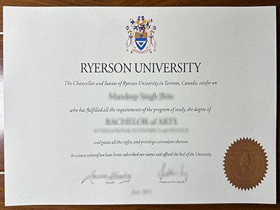 瑞尔森大学文凭-‌Ryerson University diploma1