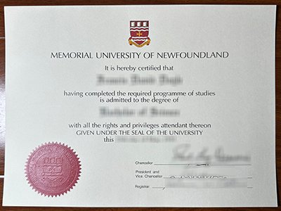芬兰纪念大学文凭-Memorial University of Newfoundland diploma1