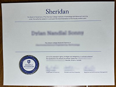 谢尔丹学院文凭-Sheridan College diploma1