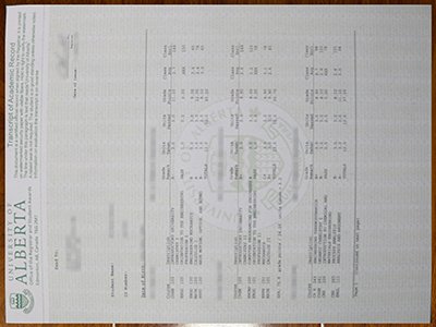阿尔伯塔大学成绩单-University of Alberta transcript1