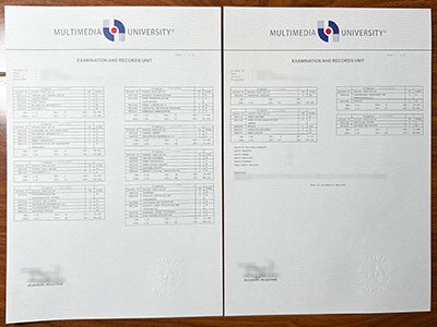 马来西亚多媒体大学成绩单-Multimedia University transcript1