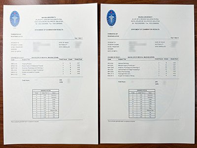 马来西亚玛莎大学成绩单-MAHSA University transcript1