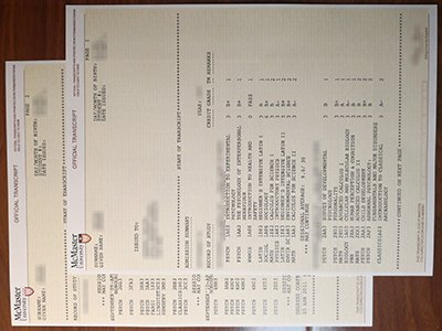 麦克马斯特大学成绩单-McMaster University transcript1