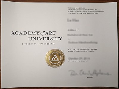 Academy of Art University diploma1